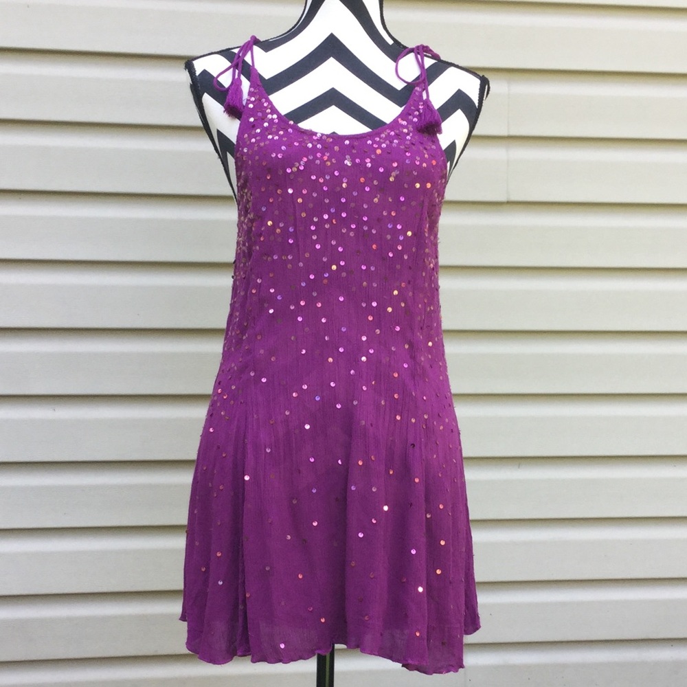 NWT Free People Just Watch Me Slip Sequin Dress - Picture 5 of 8